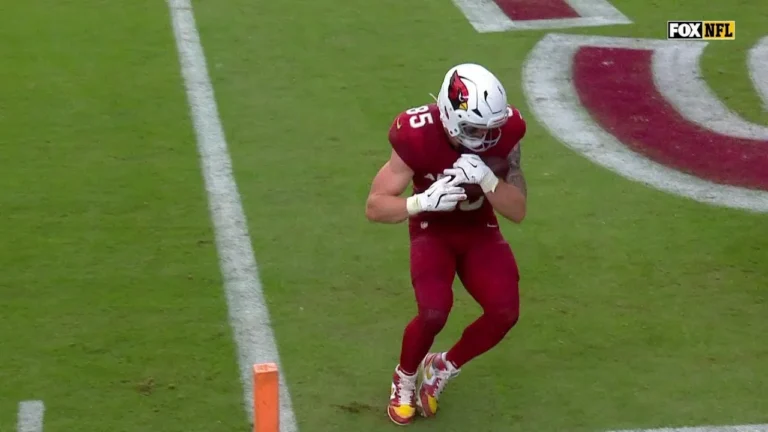 Trey McBride gets into the endzone before halftime