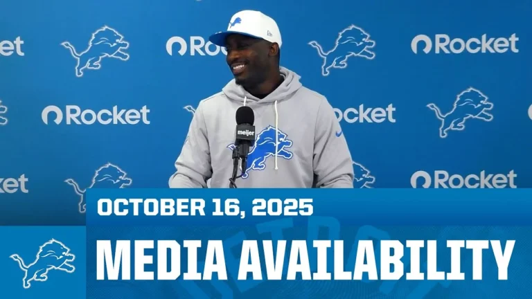 Detroit Lions assistant coaches meet with the media October 16, 2025