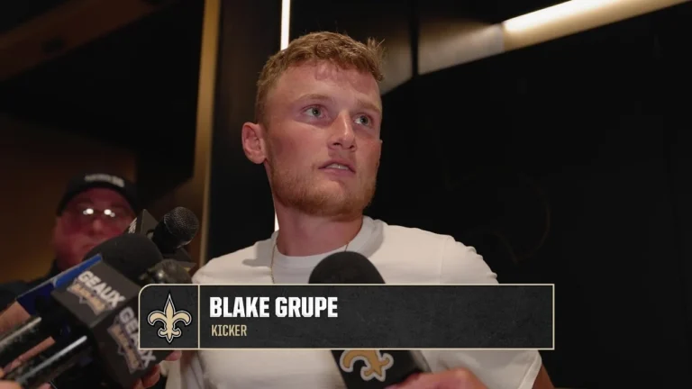 Blake Grupe interview Saints-Patriots Postgame 2025 NFL Week 6