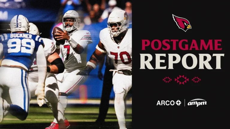 A Back-And-Forth Battle In Indianapolis Postgame Report AZ Cardinals