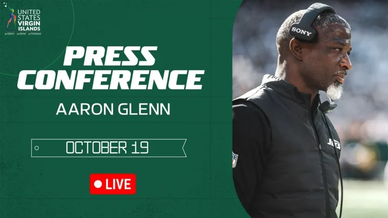 Aaron Glenn Postgame Press Conference (10 19) New York Jets vs. Carolina Panthers Week 7