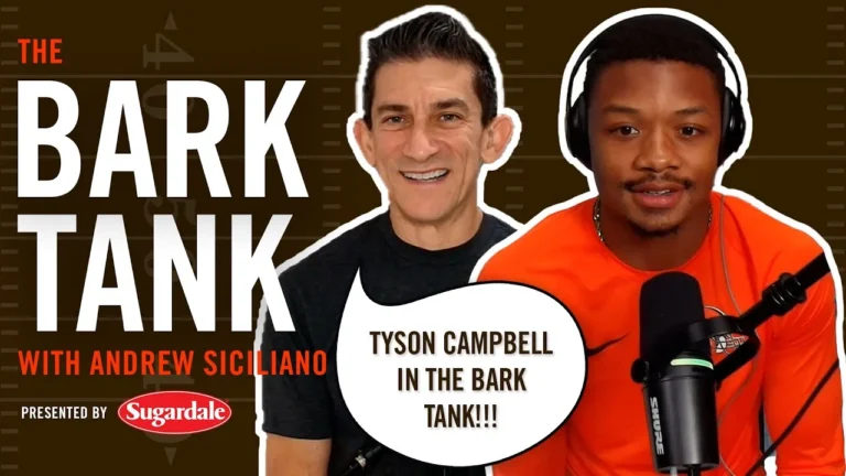 Newest Browns CB Tyson Campbell in The Bark Tank!! The Bark Tank