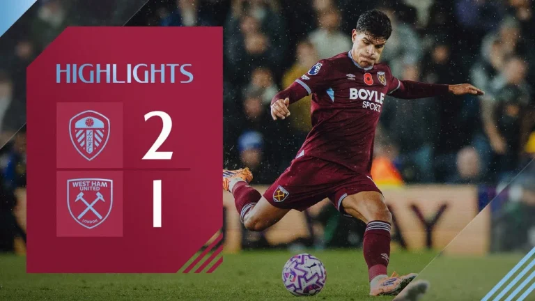 Leeds United 2-1 West Ham Premier League Highlights