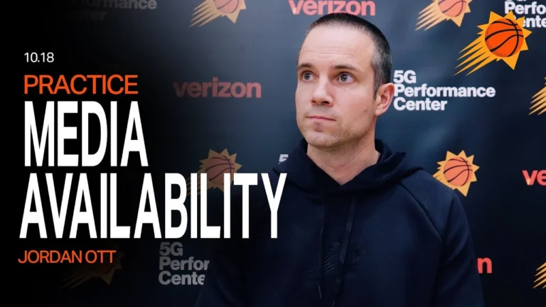 Jordan Ott Phoenix Suns Practice Media Availability 10-18-25