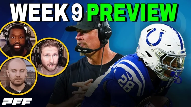 2025 NFL Week 9 Preview PFF NFL Show