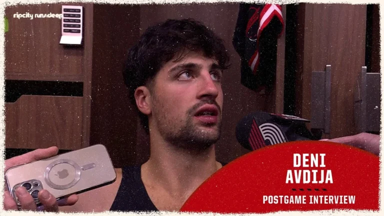 Deni Avdija Discusses Coaching Staff, Not Panicking in the Clutch, and the Win Over the Utah Jazz