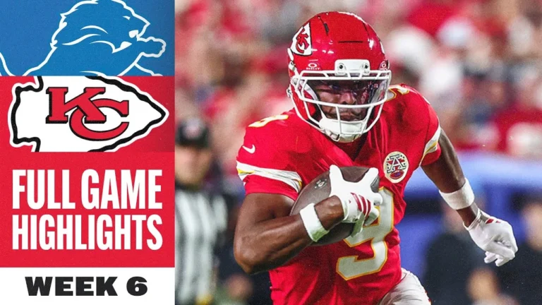 Kansas City Chiefs vs. Detroit Lions Game Highlights NFL 2025 Season – Week 6