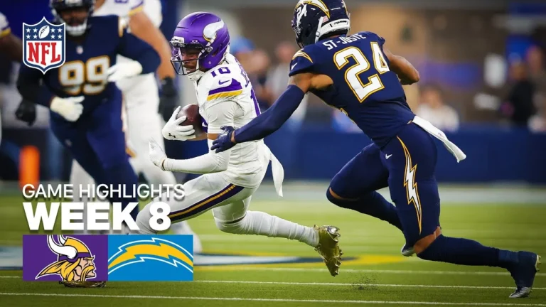 Minnesota Vikings vs Los Angeles Chargers Game Highlights 2025 NFL Season Week 8