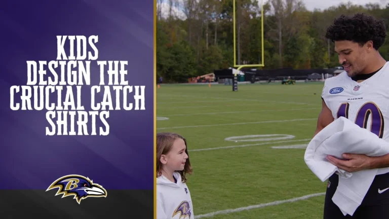 Kids Battling Cancer Design Shirts for Crucial Catch Game Baltimore Ravens