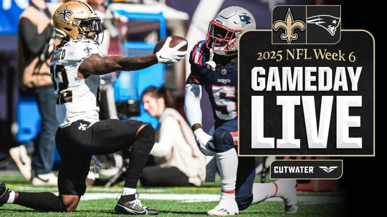 Saints vs. Patriots Gameday Live 2025 NFL Week 6