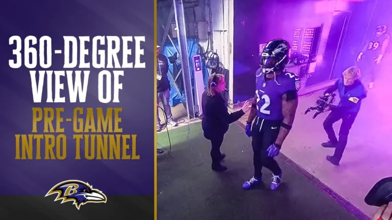 360-Degree View of Ravens Pre-Game Intro Tunnel Baltimore Ravens