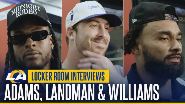 Davante Adams, Nate Landman & Kyren Williams React To Win Over The Ravens Locker Room Interviews