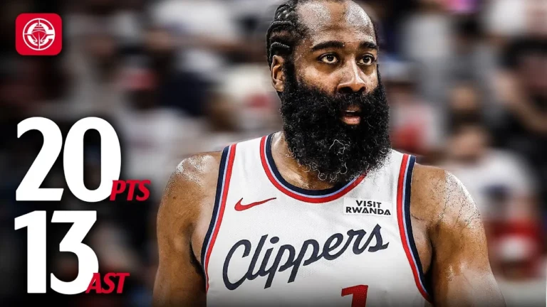 James Harden Runs the Show in Clippers Win vs Trail Blazers