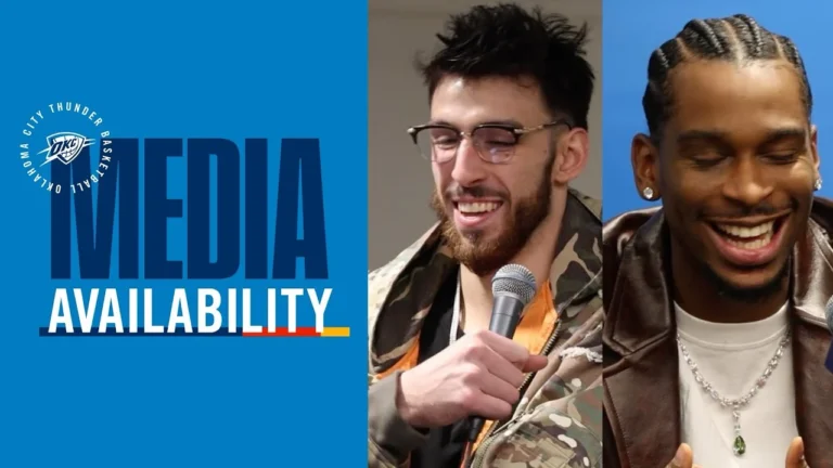 OKC Thunder Full Media Availability Post Game at Atlanta Hawks October 25, 2025
