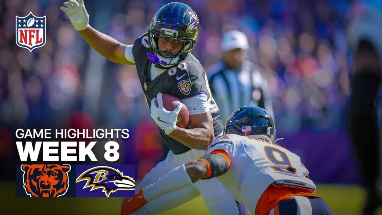 Chicago Bears vs Baltimore Ravens Game Highlights 2025 NFL Season Week 8