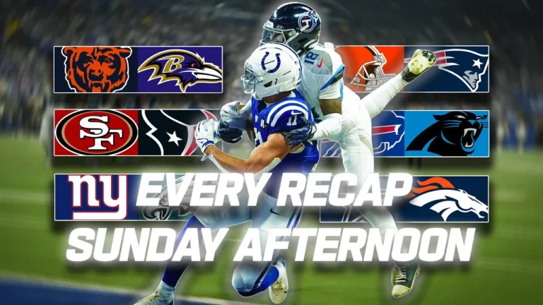 Every Recap from Sunday Afternoon 2025 NFL Season Week 8