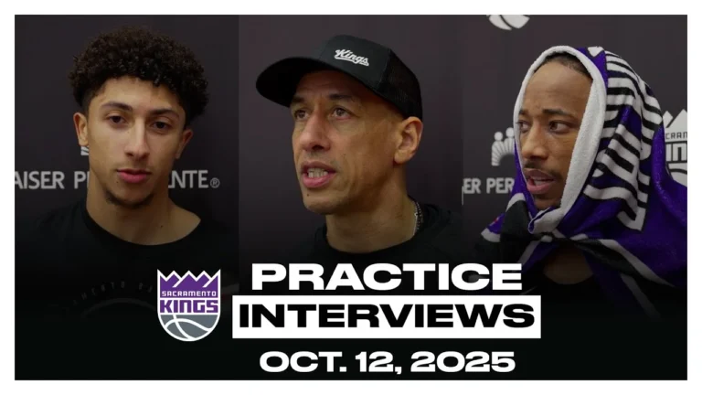 Nique Clifford, DeMar DeRozan & Coach Christie Practice Interviews 10.12.25