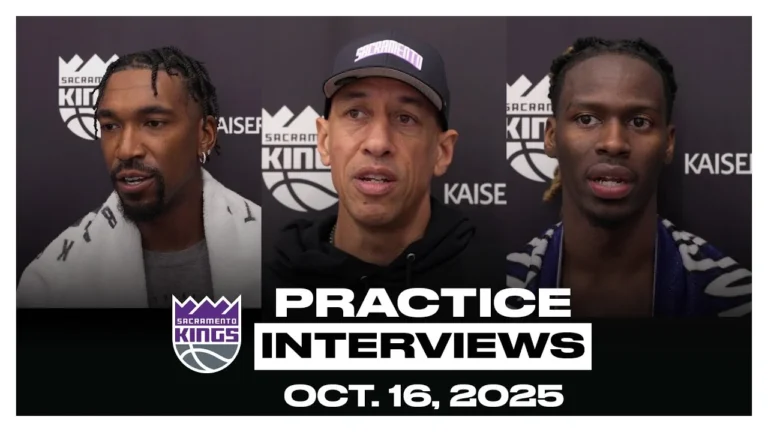 Malik Monk, Keon Ellis, and Coach Christie Practice Interviews 10.16.25