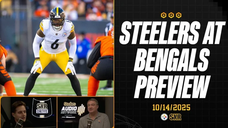 Steelers at Bengals Preview & Final Score Predictions SNR Drive (Oct. 14) Pittsburgh Steelers