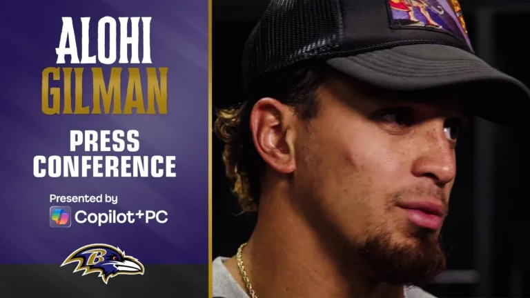 Alohi Gilman on His Ravens Debut Baltimore Ravens