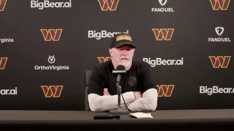 HC Dan Quinn Speaks to the Media After the Last Practice of the Week Washington Commanders