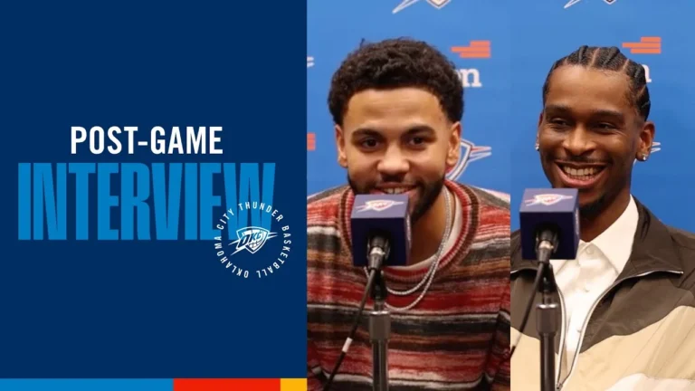 OKC Thunder Full Media Availability Post Game at Indiana Pacers October 23, 2025