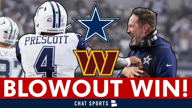 BLOWOUT WIN! Cowboys CRUSH Commanders 44-22 Behind Dak Prescott & Improved Defense Cowboys News