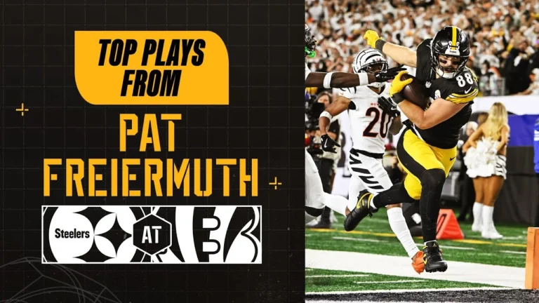 Pat Freiermuth’s Top Plays from 2-TD Game at Bengals Week 7 Pittsburgh Steelers