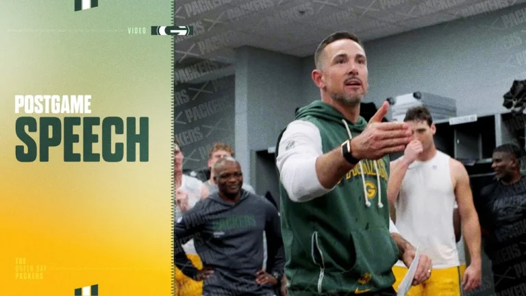 Postgame speech: LaFleur hands out 3 game balls after Packers win vs. Cardinals