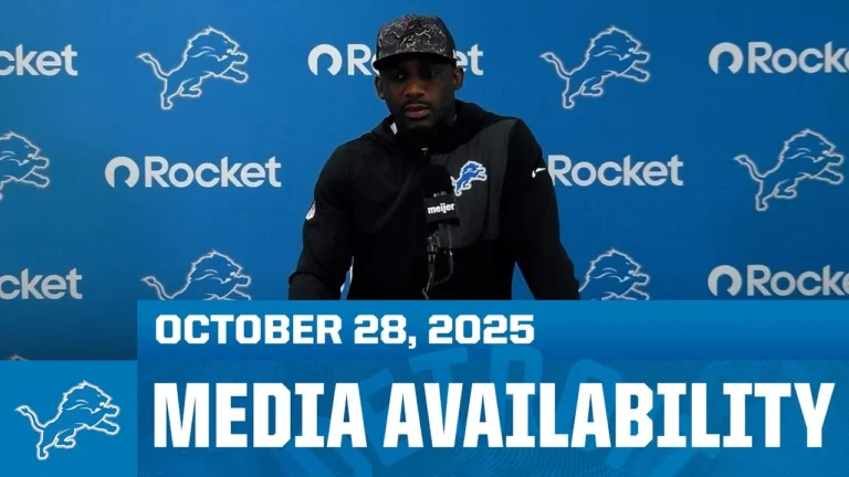 Detroit Lions assistant coaches meet with the media October 28, 2025
