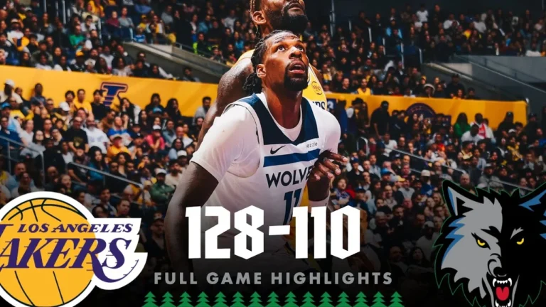 Minnesota Timberwolves Fall To The Los Angeles Lakers 128-110 10.24.25