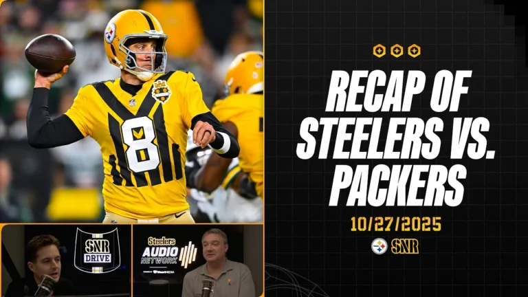 Recap of Steelers-Packers in Week 8 SNR Drive (Oct. 27) Pittsburgh Steelers