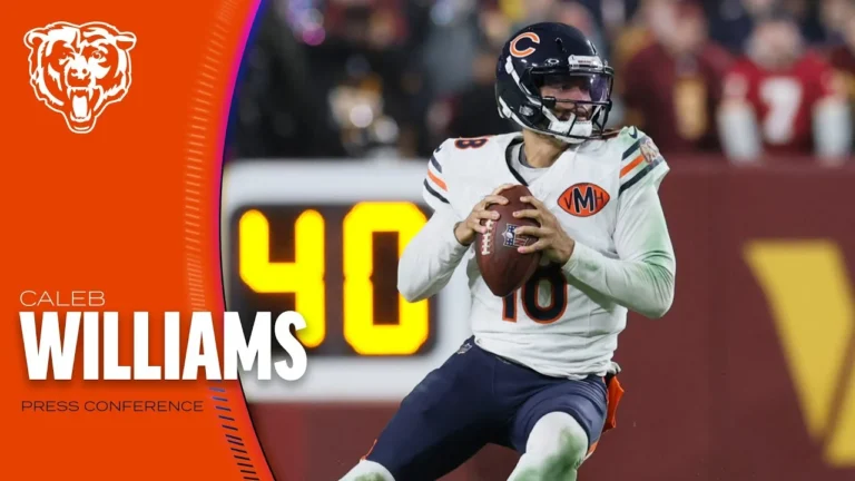 Caleb Williams on Monday Night Football victory Chicago Bears