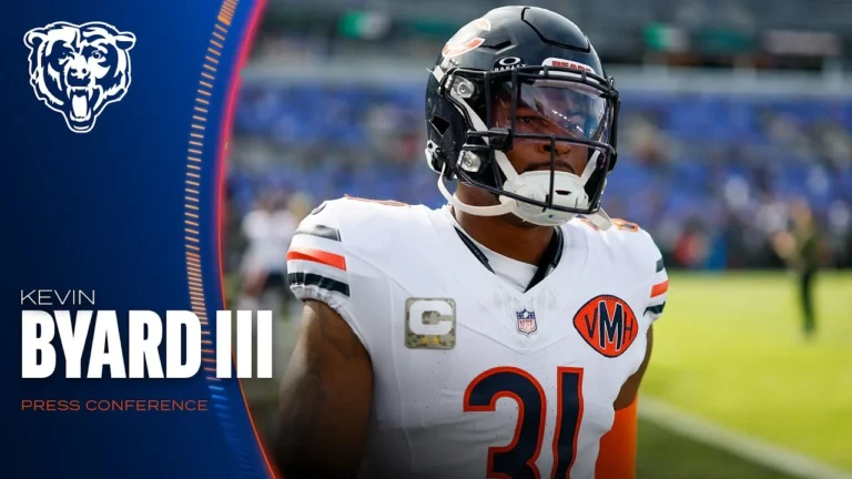 Kevin Byard III on Bears Coat Drive, attrition in secondary Press Conference