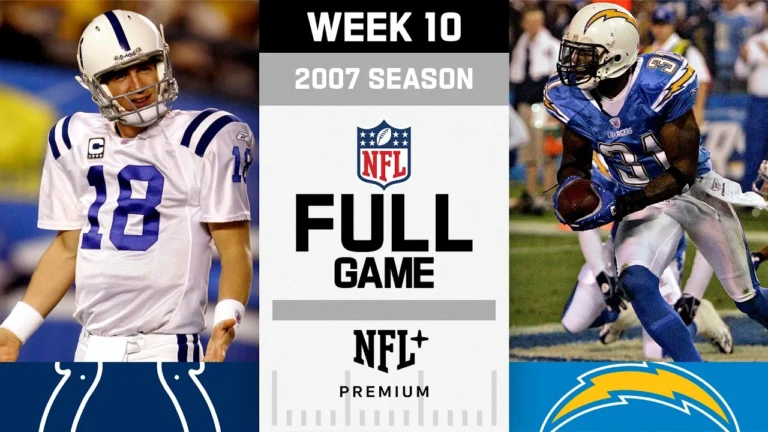 Sunday Night Chaos! Indianapolis Colts vs. San Diego Chargers FULL GAME NFL 2007 Season Week 10