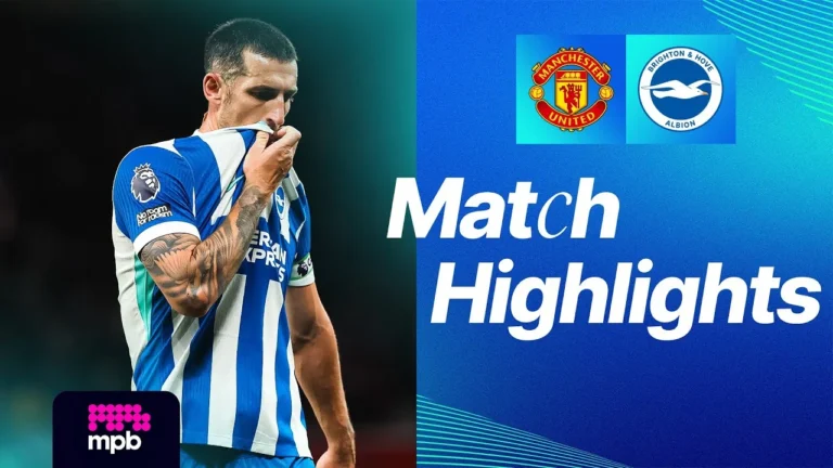 HIGHLIGHTS Man United v Brighton Premier League