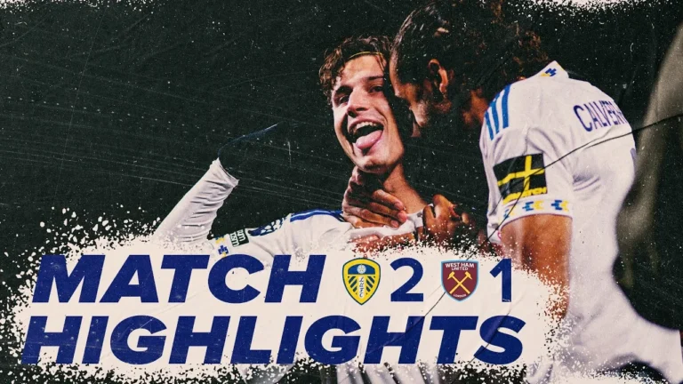 Leeds United 2-1 West Ham United Premier League highlights