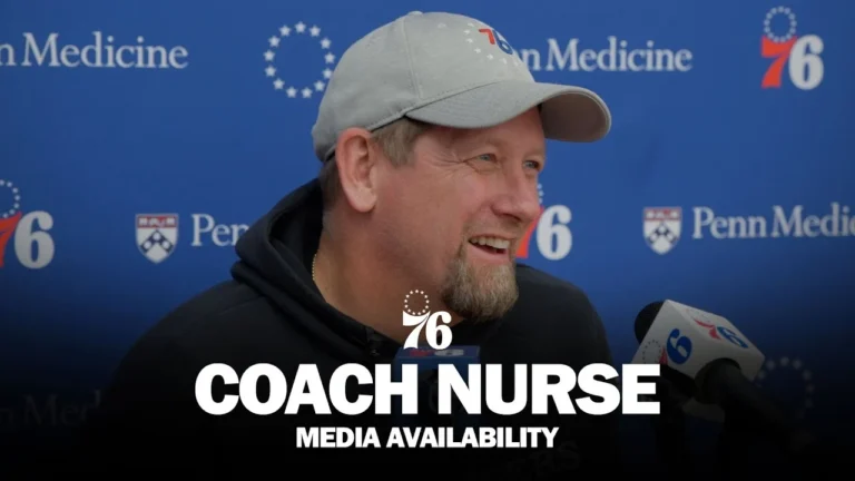 Philadelphia 76ers Practice Media Availability Coach Nurse 10.19.25