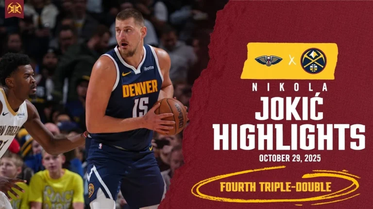 Nikola Jokić Goes 4-for-4 in Triple-Doubles Game Highlights vs. NOP