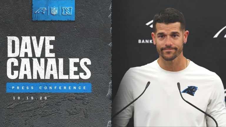 Dave Canales on Week 7 matchup against the New York Jets Carolina Panthers