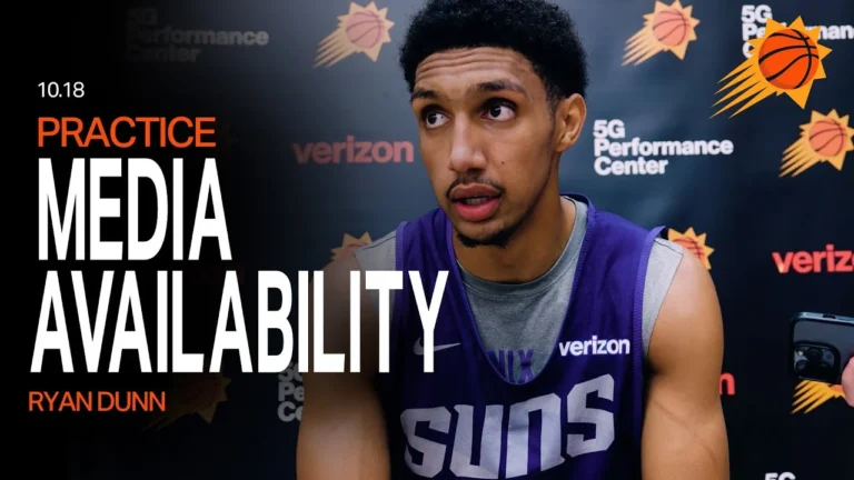 Ryan Dunn Phoenix Suns Practice Media Availability 10-17-25