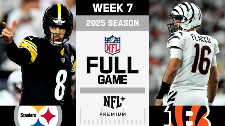 Rodgers vs. Flacco! Pittsburgh Steelers vs. Cincinnati Bengals FULL GAME NFL 2025 Season Week 7