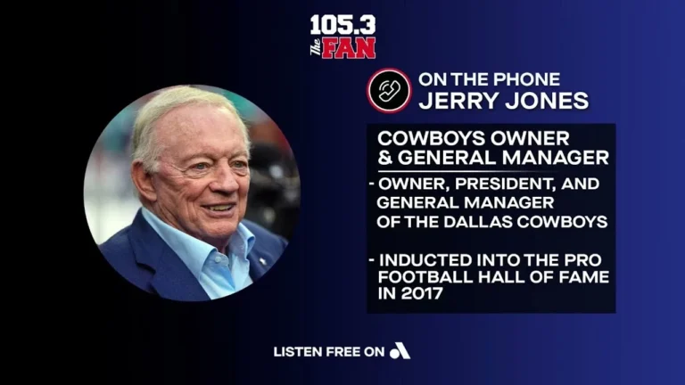 Jerry Jones Previews Commanders Game & More 105.3 The Fan