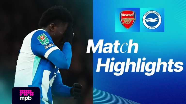 HIGHLIGHTS Arsenal v Brighton EFL Cup