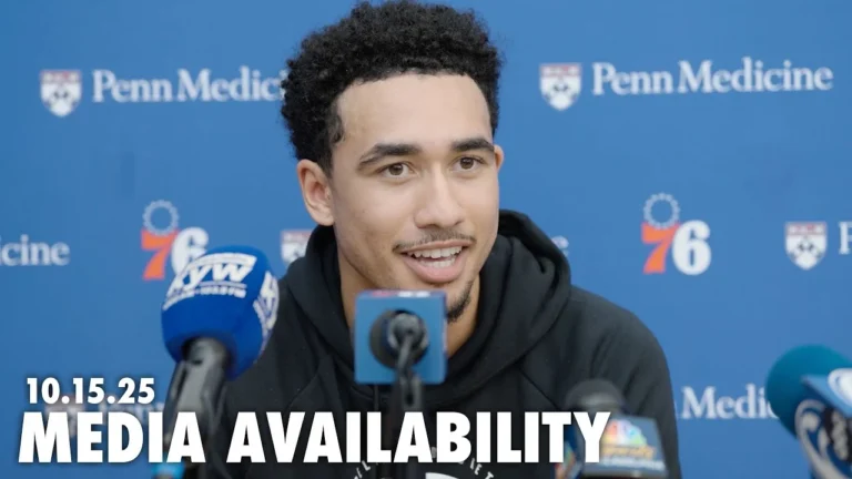 Philadelphia 76ers Practice Media Availability Jared McCain 10.15.25