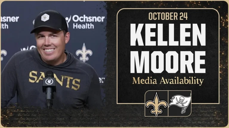 Kellen Moore previews Week 8 vs. Buccaneers New Orleans Saints