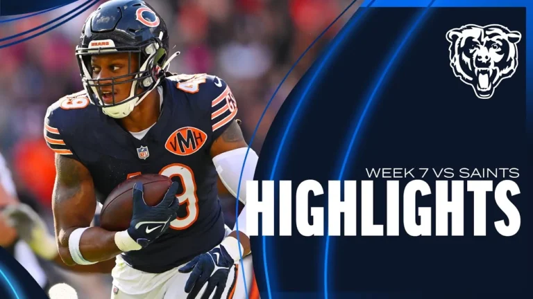 Chicago Bears’ top plays vs. New Orleans Saints Week 7 HIGHLIGHTS