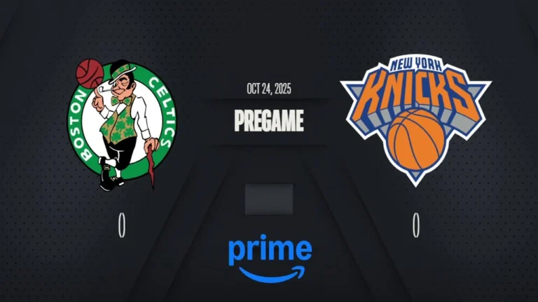Boston Celtics vs. New York Knicks Live Scoreboard American Express NBA Tip-Off