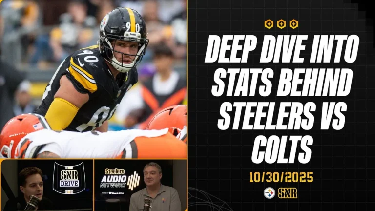 Deep Dive into the Stats Behind Steelers vs. Colts SNR Drive (Oct. 30) Pittsburgh Steelers