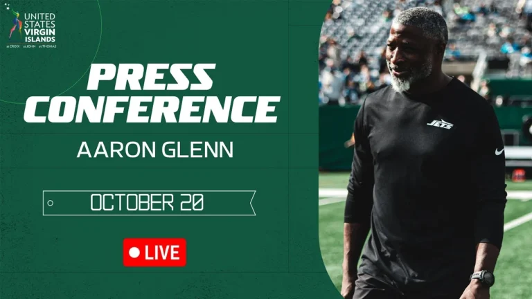 Aaron Glenn Press Conference (10 20) New York Jets